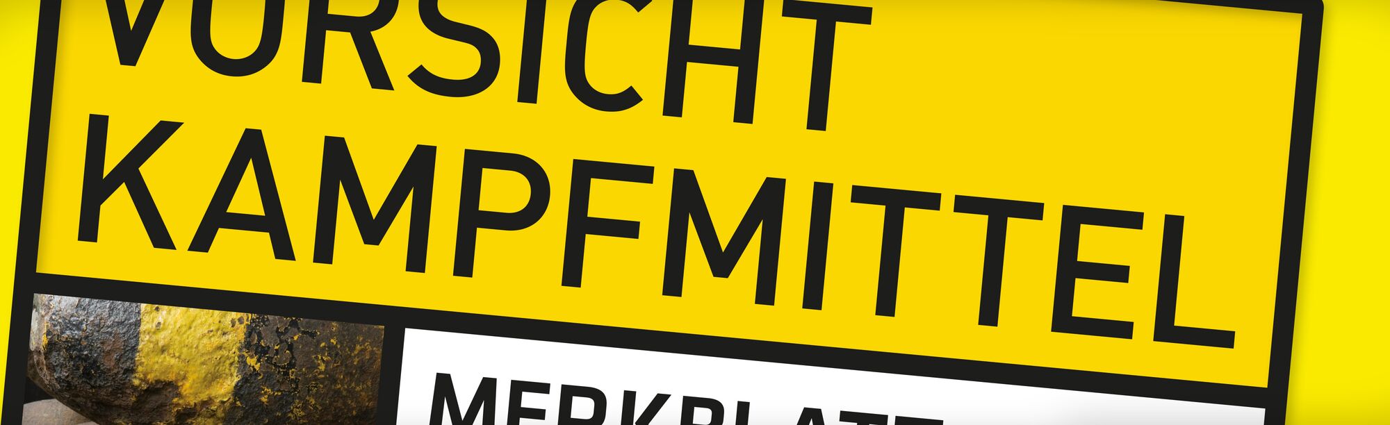 Ausschnitt Merkblatt VORSICHT KAMPFMITTEL